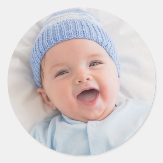 写真を追加 ラウンドシール (正面)