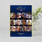 写真を追加 祝福された年 ホリデー カード (立ち正面)