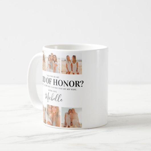 写真を追加 | 私の花嫁の介添人になってくれる？ コーヒーマグカップ (正面左)