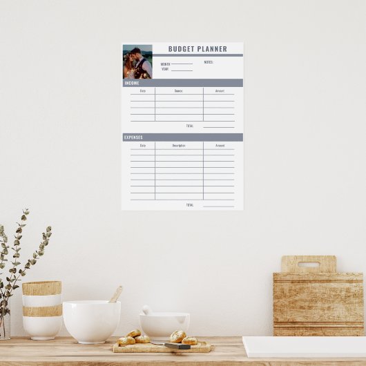 写真を追加 費用計画ツール ポスター (キッチン)