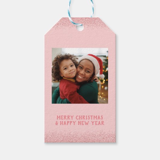 写真を追加Merry Christmas ギフトタグ (正面)