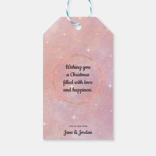 写真を追加Merry Christmas ギフトタグ (裏面)