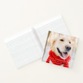 写真を額に入れたペットの記念ハート ノートブック (内部)