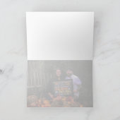 写真を飾ったシンプルでおしゃれなスクリプトのサンキューノート サンキューカード (内部)