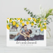 写真を飾ろう 日程変更のお知らせカード 招待状 (スタンド正面)