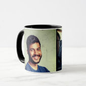 写真を2倍に追加 マグカップ (正面左)