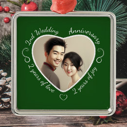 写真を2周年記念に追加 メタルオーナメント