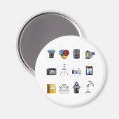 写真アイコン マグネット (正面/裏面)