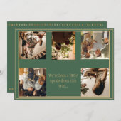 写真アップサイドダウンクリスマスクリスマスホリデーカード シーズンカード (正面/裏面)