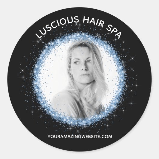 *~*写真アップロードロゴ製品ラベル封筒シール ラウンドシール (正面)