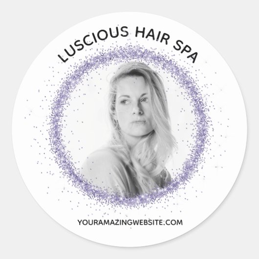 *~*写真アップロード製品ロゴラベル封筒シール ラウンドシール (正面)