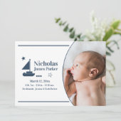 写真アナウンスメン航海のト付き帆船誕生 招待状 (スタンド正面)