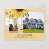 写真アナウンス付きヒマワリの住所の変更 案内ポストカード (正面)