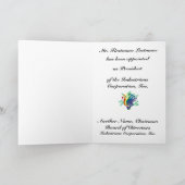 写真アナウンス用の羊皮紙のスクロールフレーム 案内状 (内部)