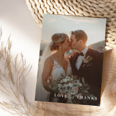 写真アンパサンドモダンオーバーレイエレガントありがとう サンキューカード