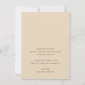 写真アンパサンドモダンオーバーレイエレガントありがとう サンキューカード (裏面)