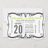 写真アールデコモダンの招待 招待状 (正面)