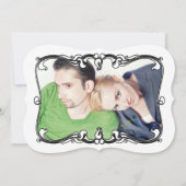 写真アールデコモダンの招待 招待状 (裏面)