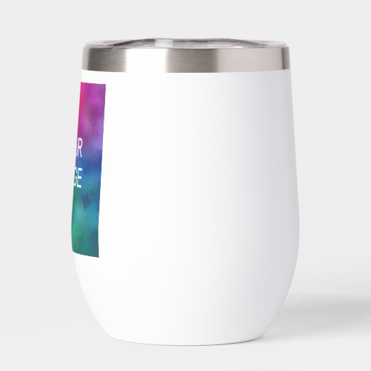 写真イメージまたはロゴのアップロードシンプルテンプレートカスタム (背面)