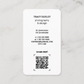 写真インスタグラムQR 名刺 (裏面)