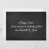 写真イースター妊娠の発表 案内状 (裏面)