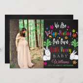 写真イースター妊娠の発表 案内状 (正面/裏面)