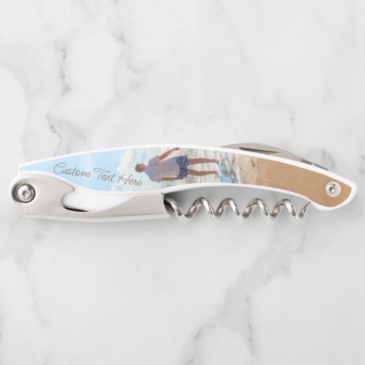 写真ウェイターのコルクカスタムル文字 ソムリエナイフ (正面)