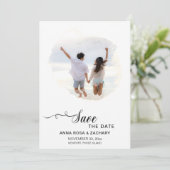 *~*写真ウェディング日付を保存 – AR6ウェブサイトQR 招待状 (スタンド正面)