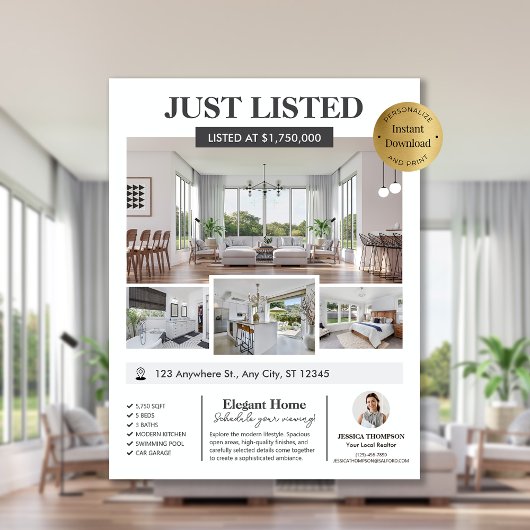 写真エステー実在ト新しいホーム編集可能リストフライヤー チラシ