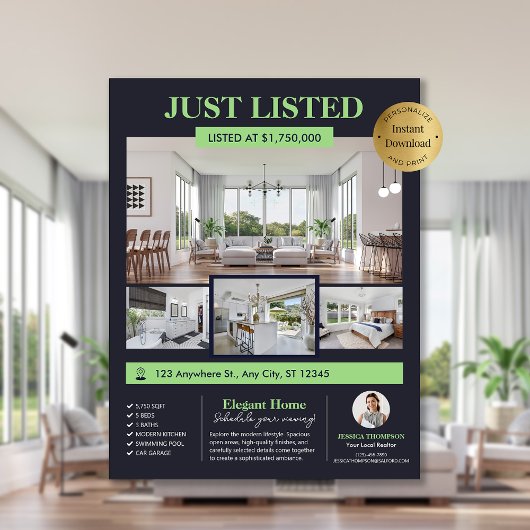 写真エステー実在ト新しいホーム編集可能リストフライヤー チラシ