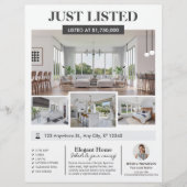 写真エステー実在ト新しいホーム編集可能リストフライヤー チラシ (正面)