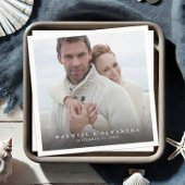 写真エレガモダンントウェディングナプキン スタンダードカクテルナプキン