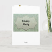 写真エレガントありがとう悔やみや弔慰 サンキューカード (裏面)