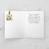 写真エレガントありがとう悔やみや弔慰 サンキューカード (内部)