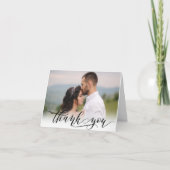 写真エレガントありがとう結婚カード サンキューカード (正面)