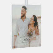 写真エレガントさん結婚したとミセスのクリスマス ガラスオーナメント (正面右)