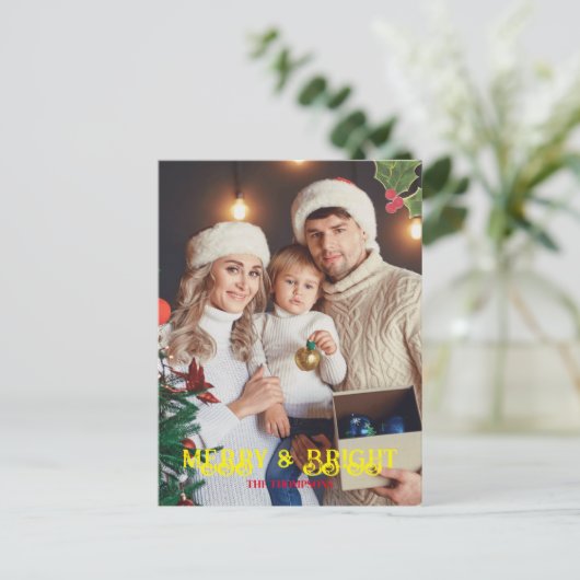 写真エレガントと明メリーるいクリスマス シーズンポストカード (スタンド正面)