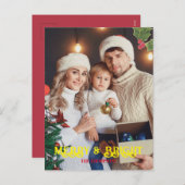 写真エレガントと明メリーるいクリスマス シーズンポストカード (正面/裏面)