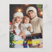 写真エレガントと明メリーるいクリスマス シーズンポストカード (正面)