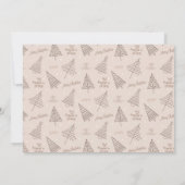 写真エレガントと自然Boho Christmas Greetings シーズンカード (裏面)