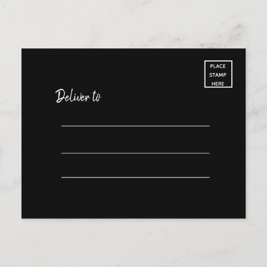 写真エレガントのスクリプトの卒業ありがとう ポストカード (裏面)