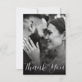 写真エレガントのフ結婚ラッサンキューカード