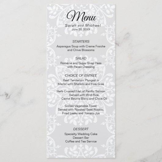 写真エレガントのメ結婚ニュー メニュー (正面)