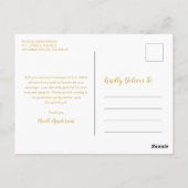 写真エレガントのモダン卒業 ポストカード (裏面)