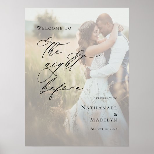 写真エレガントの前夜のリハーサルへようこそ ポスター (正面)