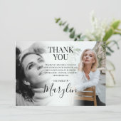 写真エレガントの前後の葬儀 サンキューカード (スタンド正面)