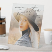 写真エレガントの卒業へようこそ 台座サイン (インサイチュ)