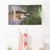 写真エレガントの卒業スクリプト 横断幕 (インサイチュ)