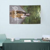 写真エレガントの卒業スクリプト 横断幕 (トレードショー)