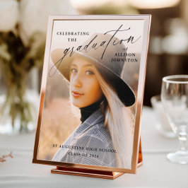 写真エレガントの卒業歓迎ポスター フォトプリント           
